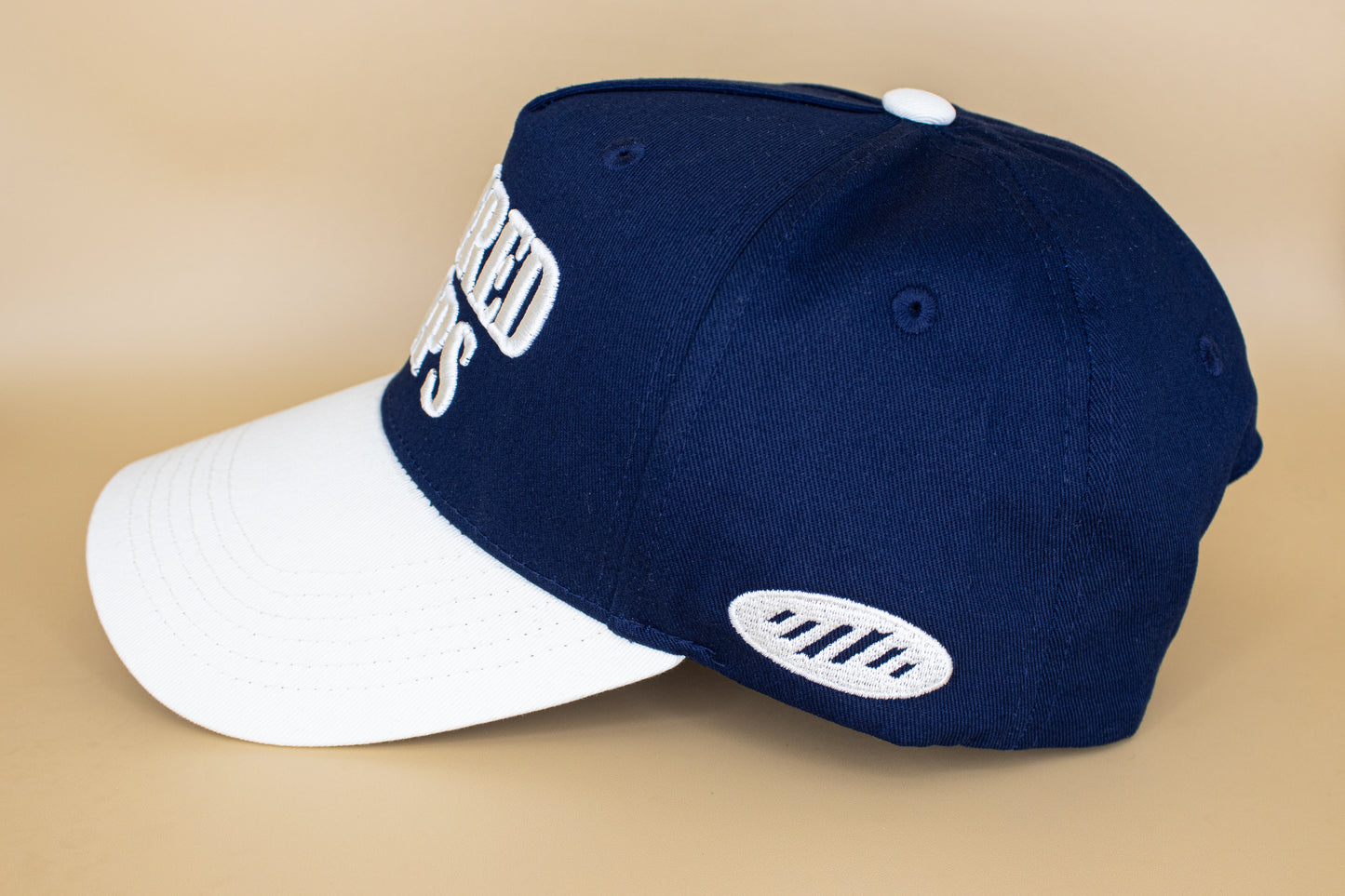 Ordered Steps 5-Panel Hat - Navy/Cream
