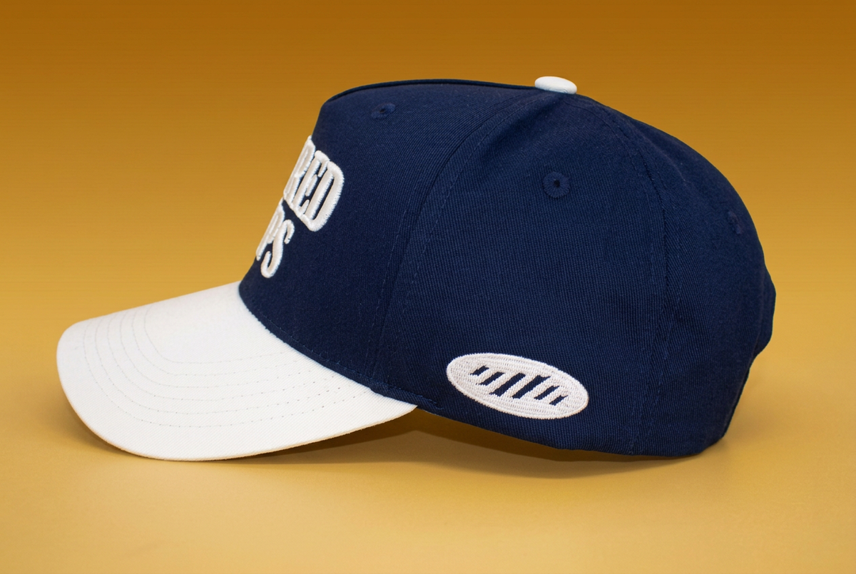 Ordered Steps 5-Panel Hat - Navy/Cream