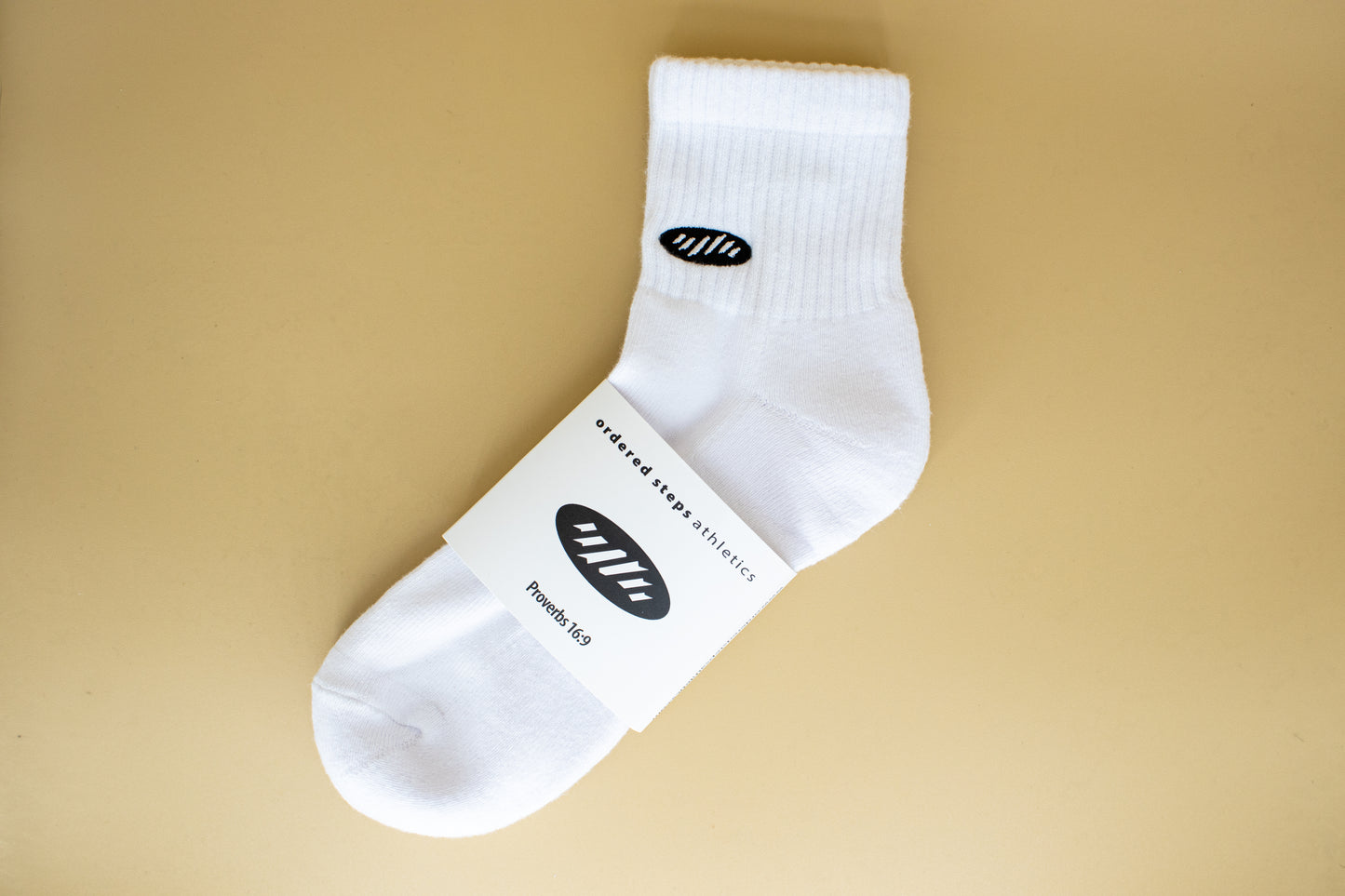 Ordered Steps Quarter Crew Socks