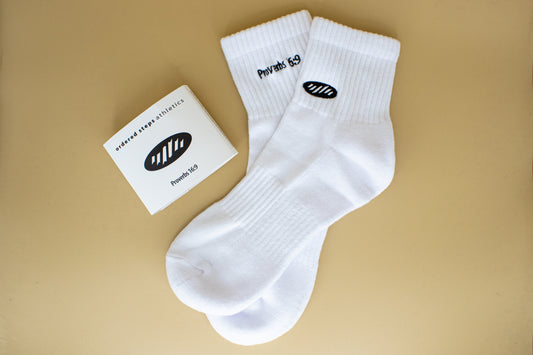 Ordered Steps Quarter Crew Socks